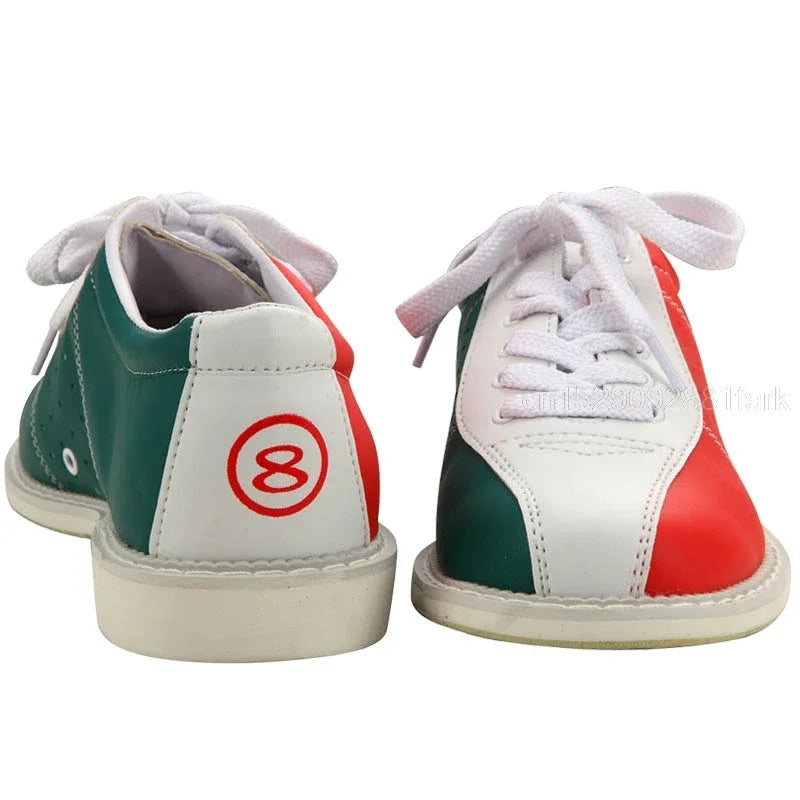 Leather Bowling Shoes For Men Fitness Sports Shoes Bowling Supplies Women Breathable Bowling Sneaker Entertainment Shoes Eu34-47 - GilloServ