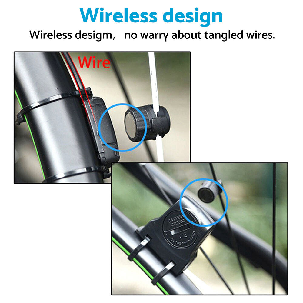 Wireless Mountain Bike Computer LCD Speedometer Odometer Suitable For Bicycle Waterproof - GilloServ