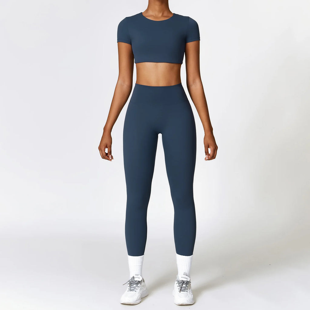 Best 2/3PCS Yoga Set Women Workout Set Seamless Sportswear Gym Clothing - GilloServ