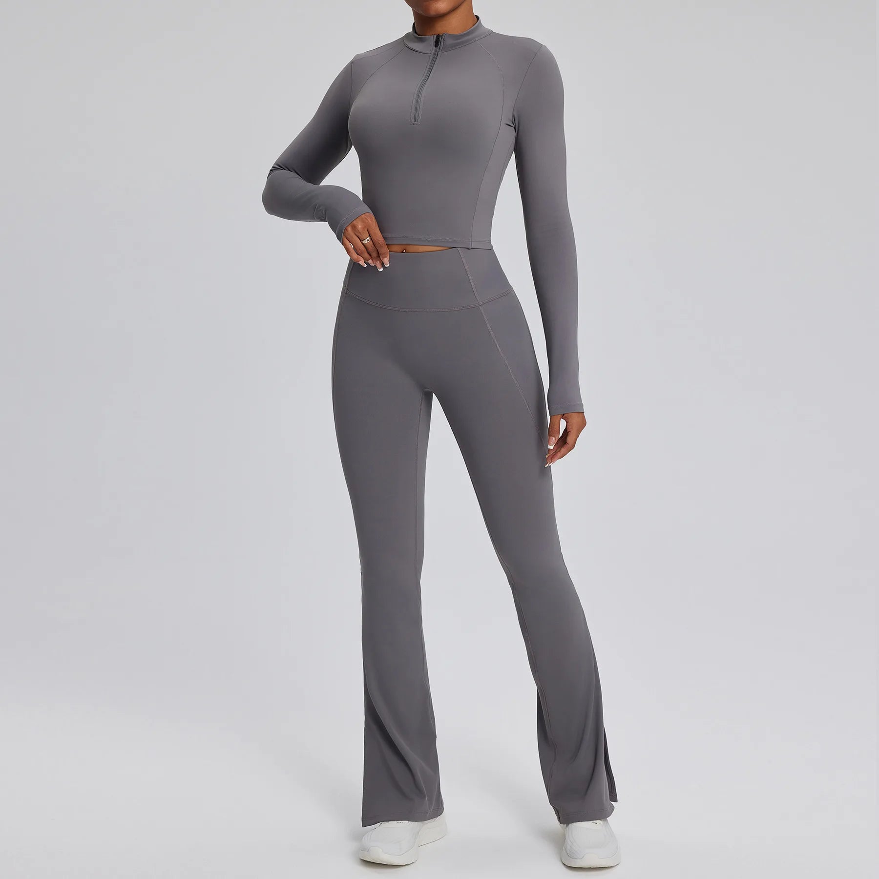 Best 2PCS Yoga Suit Gym Set Women Clothes Running Tracksuit Clothing - GilloServ
