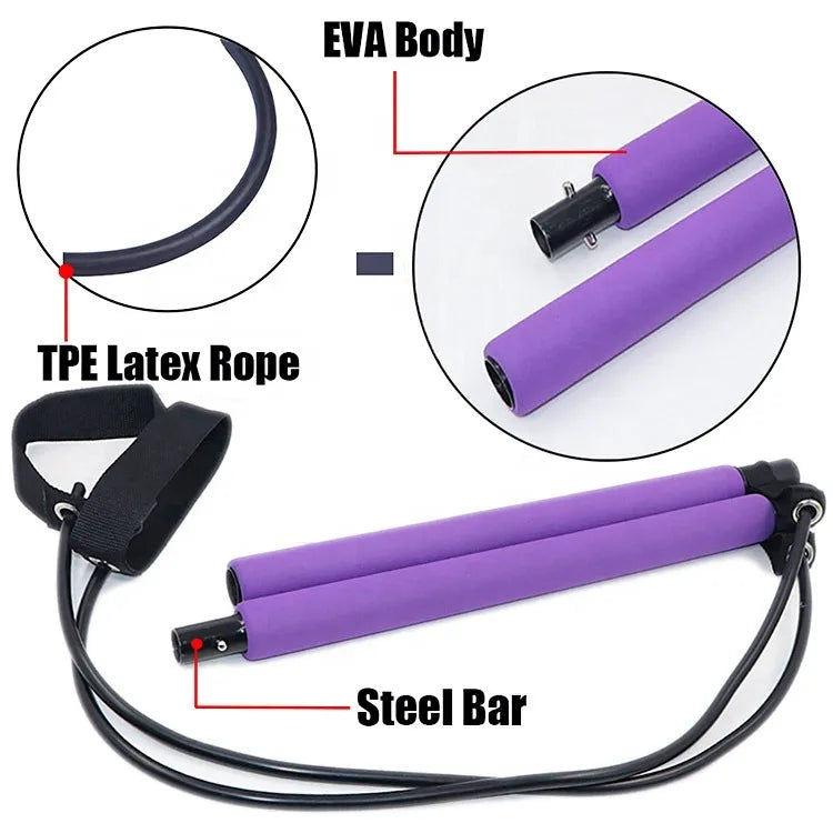 Hot sales rubber fitness rope belt portable squat yoga exercise - GilloServ