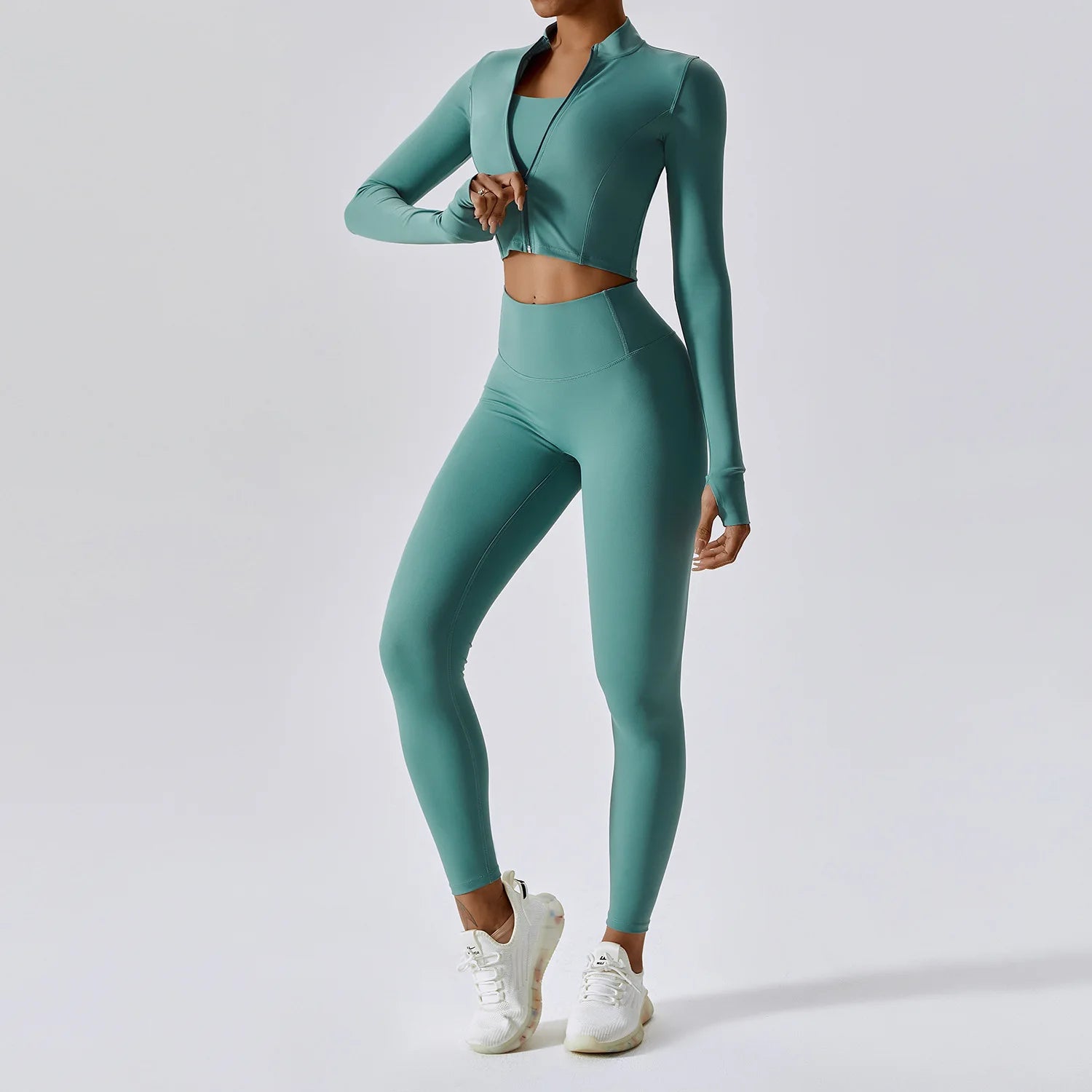 High Quality 3PCS Yoga Set Women Workout Sets Gym Sportswear Yoga Suit - GilloServ