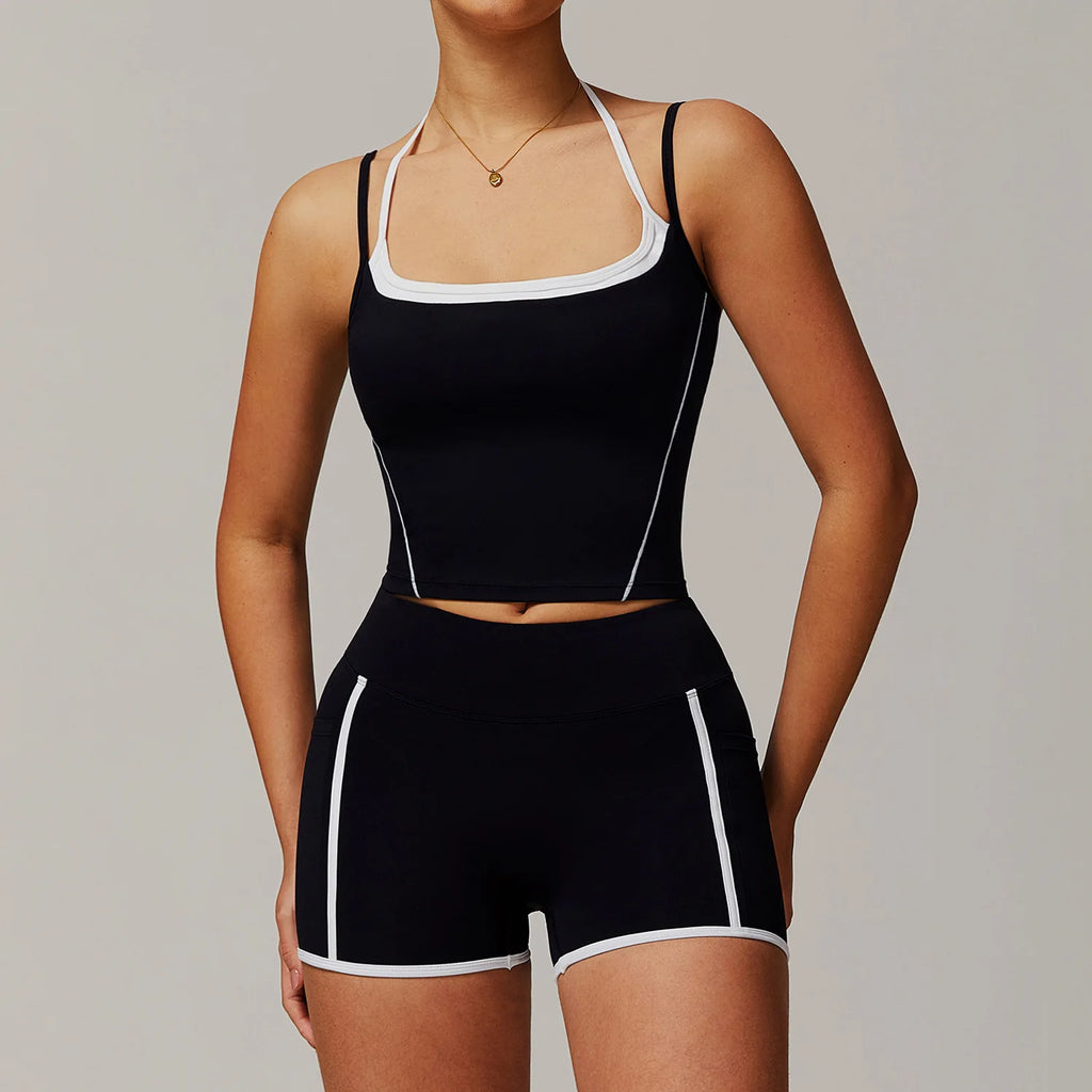 Women's Tracksuit 2PCS Fitness Suit Yoga Sets Sportswear - GilloServ