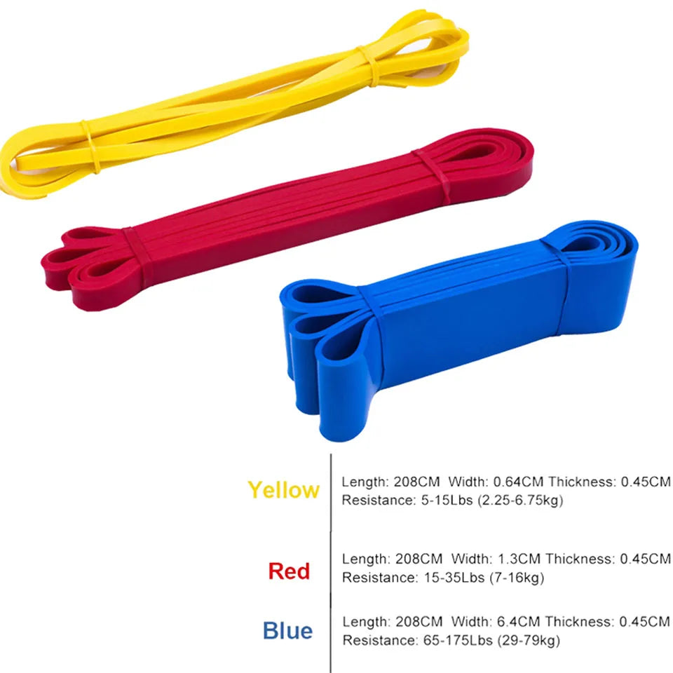 Unisex Fitness 208cm Rubber Resistance Yoga Band Pilates - GilloServ