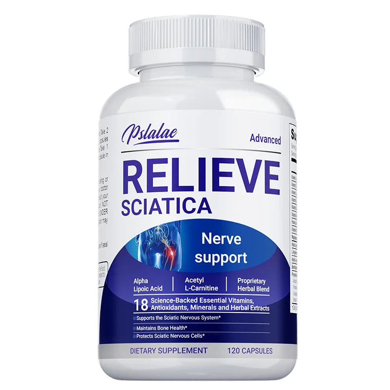 Relieve Sciatica Capsules - Contains B Vitamins To Support Sciatic Nerve Health, - GilloServ