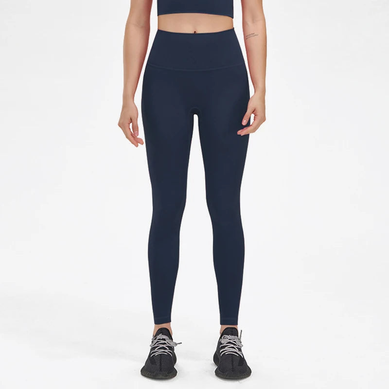 Nylon Leggings Women Yoga Pants Tight High Waist Hidden Pocket - GilloServ