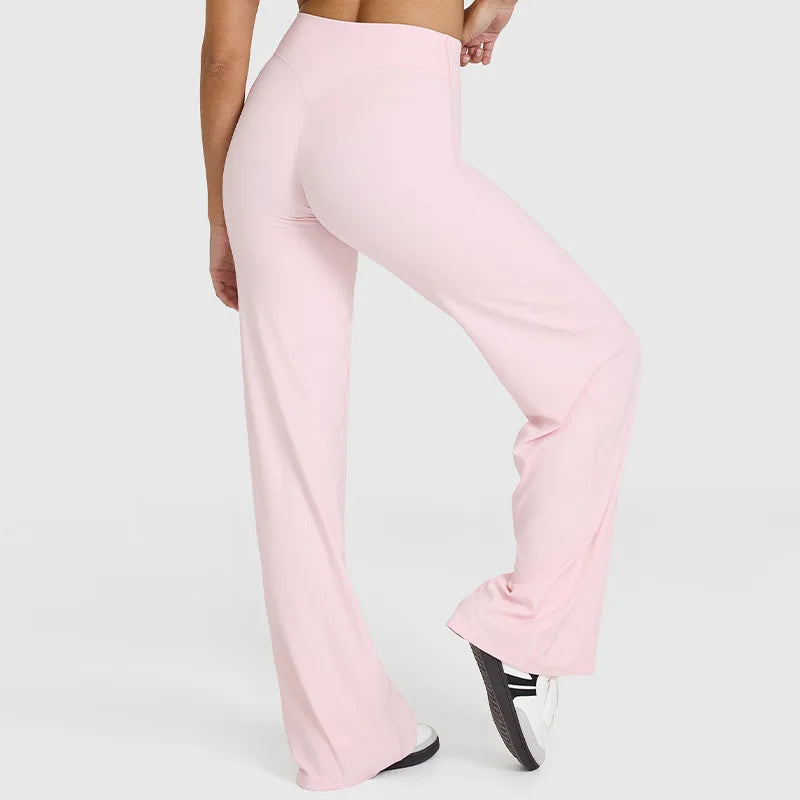 Sports Straight-Leg Pant for Women Mid-Waist Yoga GYM Wear - GilloServ