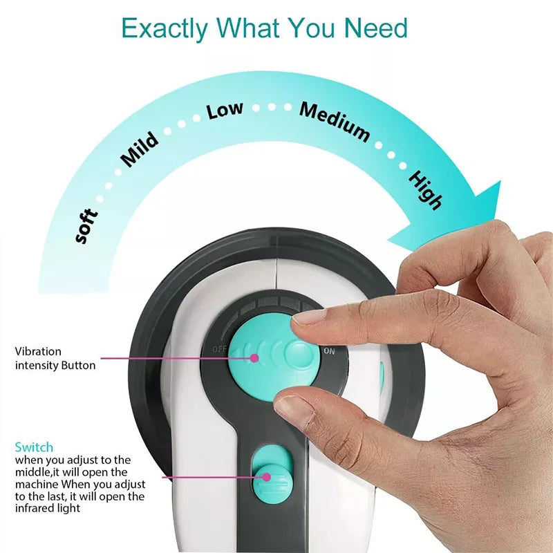 Body Electric Massager Anti Cellulite Portable Fat Slimming Health Care Massage Instrument Vibration Cervical Spine Neck Waist - GilloServ