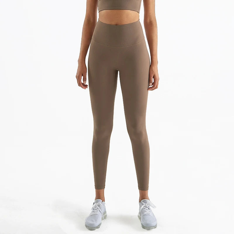 Nylon Leggings Women Yoga Pants Tight High Waist Hidden Pocket - GilloServ