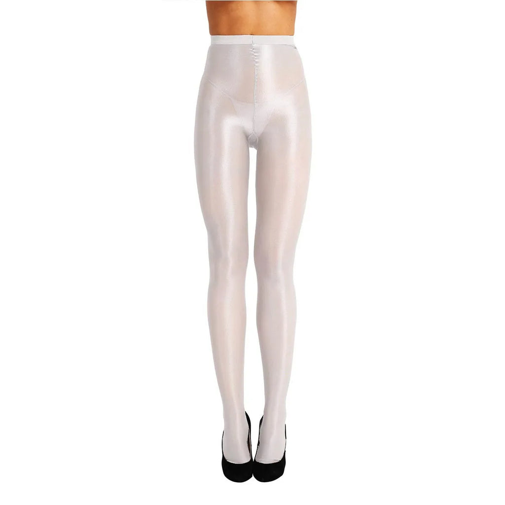 Women Ultra Thin Glossy Tights Sexy Leggings Shiny Stretch Yoga Pants Ballet Dance Workout Fitness Sports Tights Underwear - GilloServ