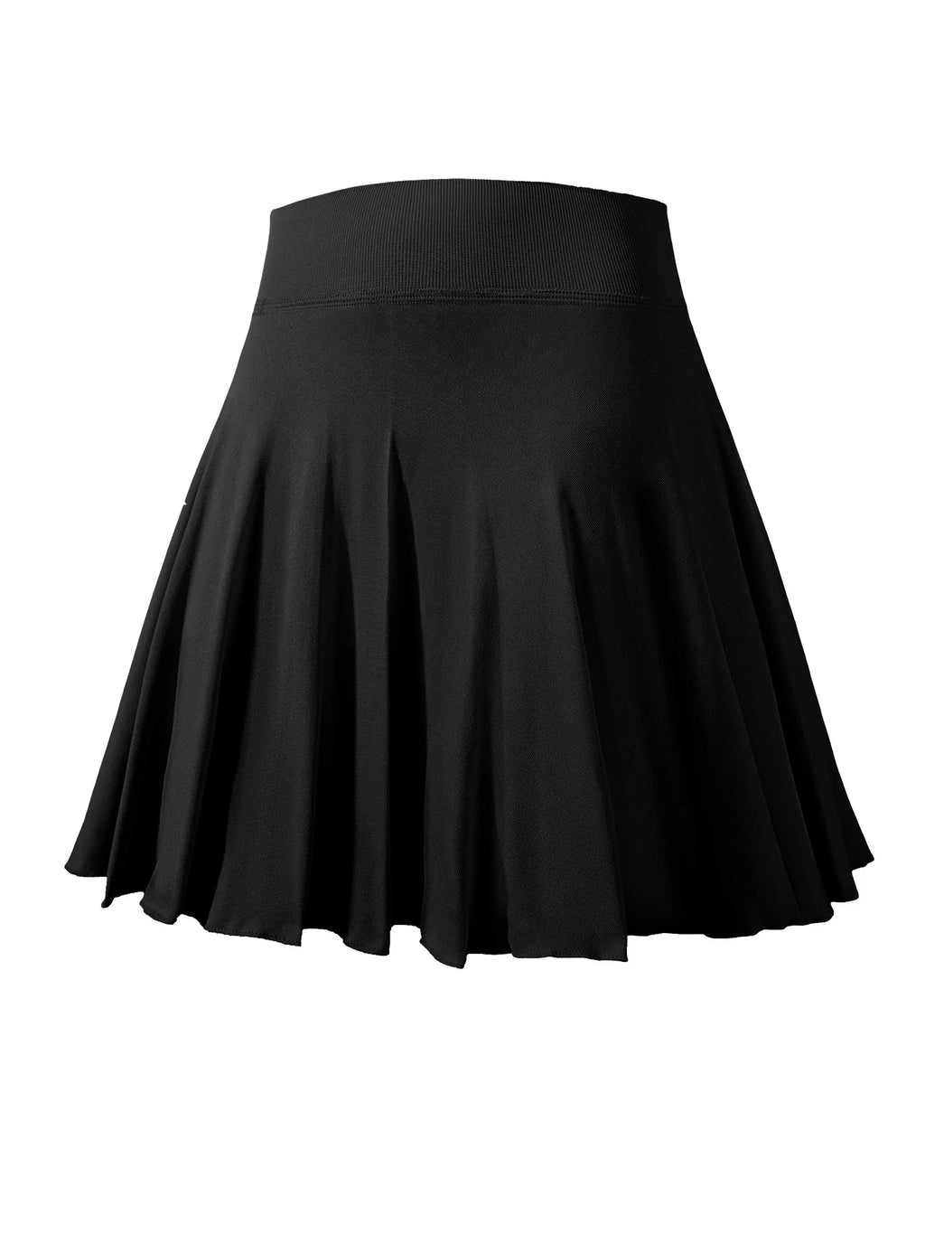 Ladies' solid-color yoga tennis skirt, pleated sports skirt, - GilloServ