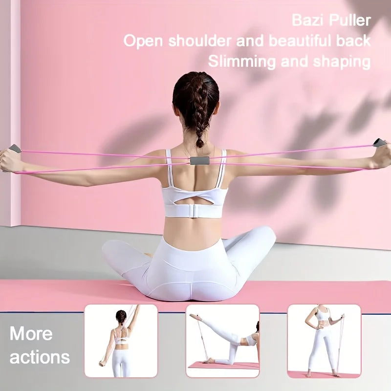 5-Piece Yoga Fitness Set// Eva Material Elastic Bands Resistance Pedal - GilloServ