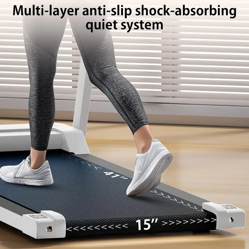 3.0 HP Foldable Portable Folding Small Treadmills for Home Office with 300 LBS Capacity, Walking Running Exercise - GilloServ