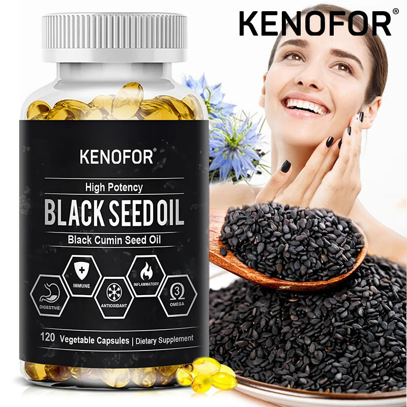 Black Cumin Seed Oil/Organic with antioxidant,anti-inflammatory digestive health properties - GilloServ