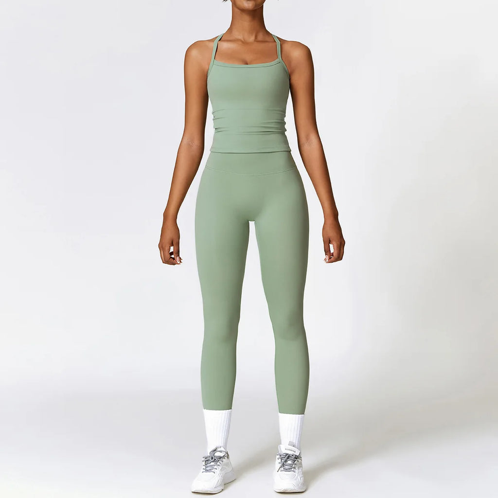 Best 2/3PCS Yoga Set Women Workout Set Seamless Sportswear Gym Clothing - GilloServ