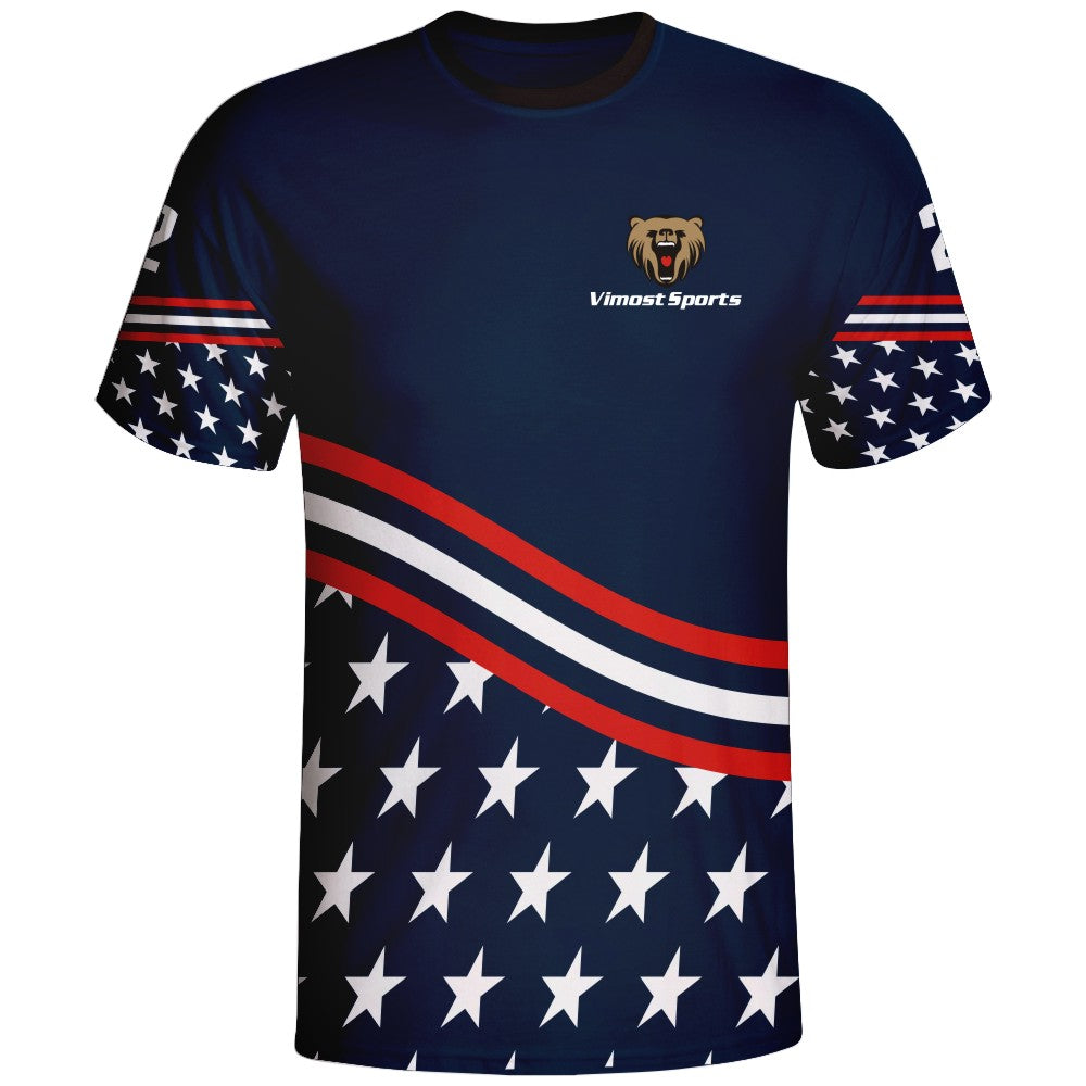USA Flag Design Esports Jersey apparel Sublimation Shirts-0