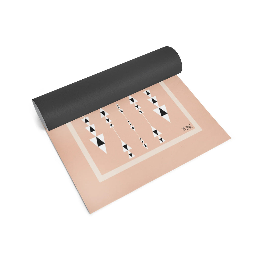 “Golden Hour Flow” Yoga Mat – 6mm Non-Slip, Eco-Friendly (Tan) - GilloServ