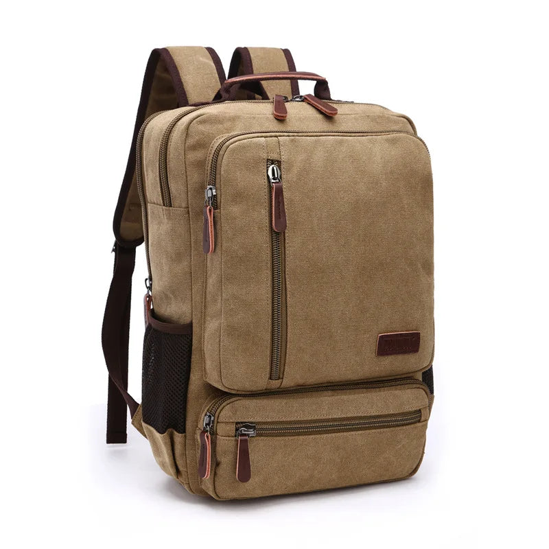 Vintage Canvas Backpack Men Large Capacity Travel - GilloServ