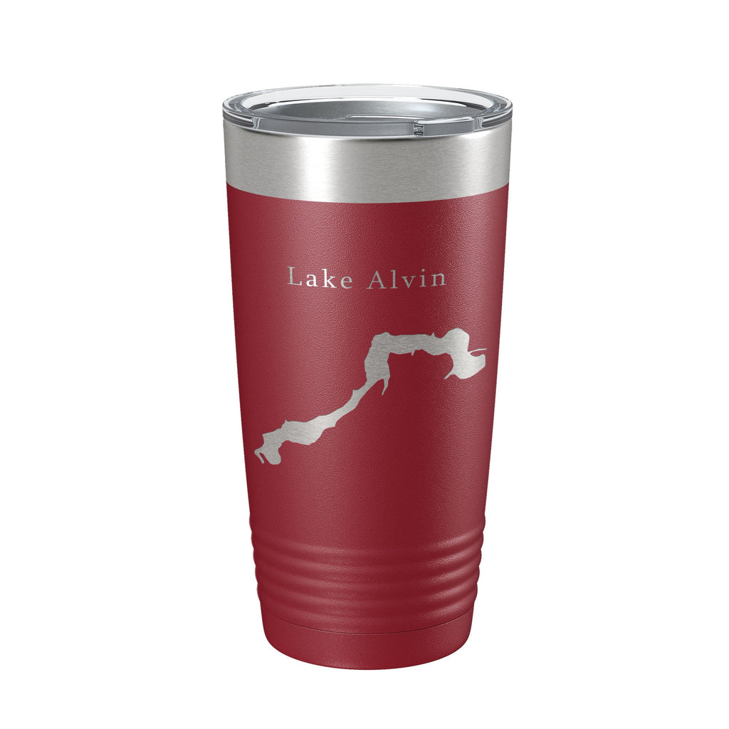 Lake Alvin Map Tumbler Travel Mug Insulated Laser Engraved Coffee Cup South Dakota 20 oz-18