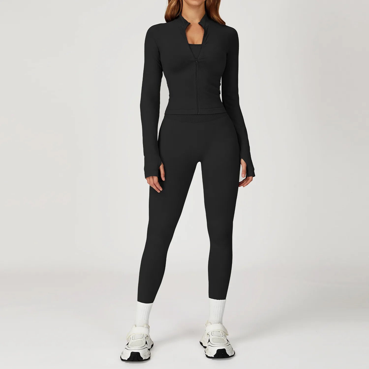 Seamless 2 Piece Yoga Set Women Gym Tracksuit/Workout/Running - GilloServ