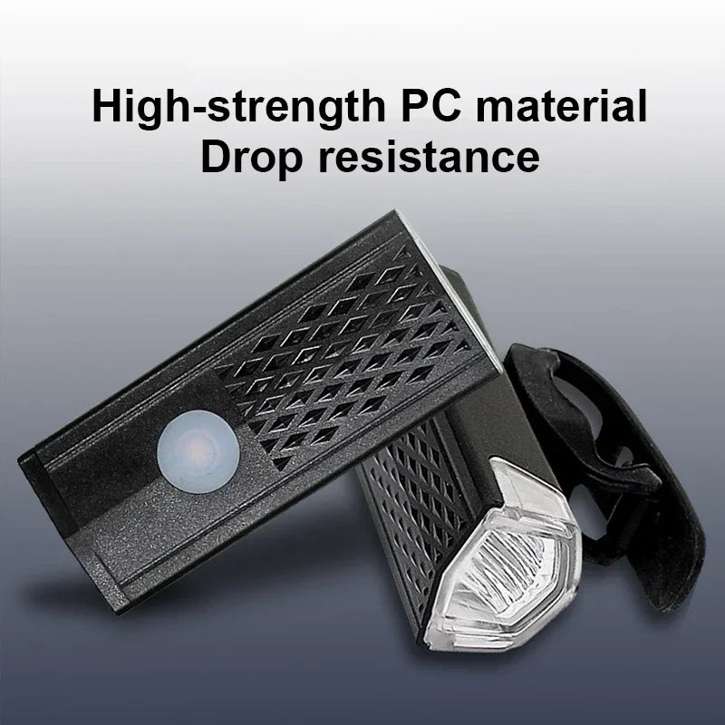 Bicycle headlight IPX6 waterproof cycling bike light USB rechargeable mini portable torch night light illumination light - GilloServ