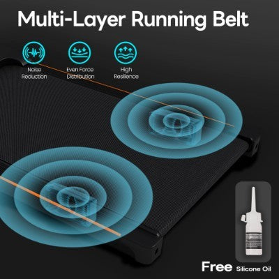 Folding Under Desk Walking Pad Treadmill With Adjustable Incline, 1-6 Km H Low Noise For Home  Office, LED Display, Magnetic Remote Control, Transport Wheels  Plug, Black. - GilloServ