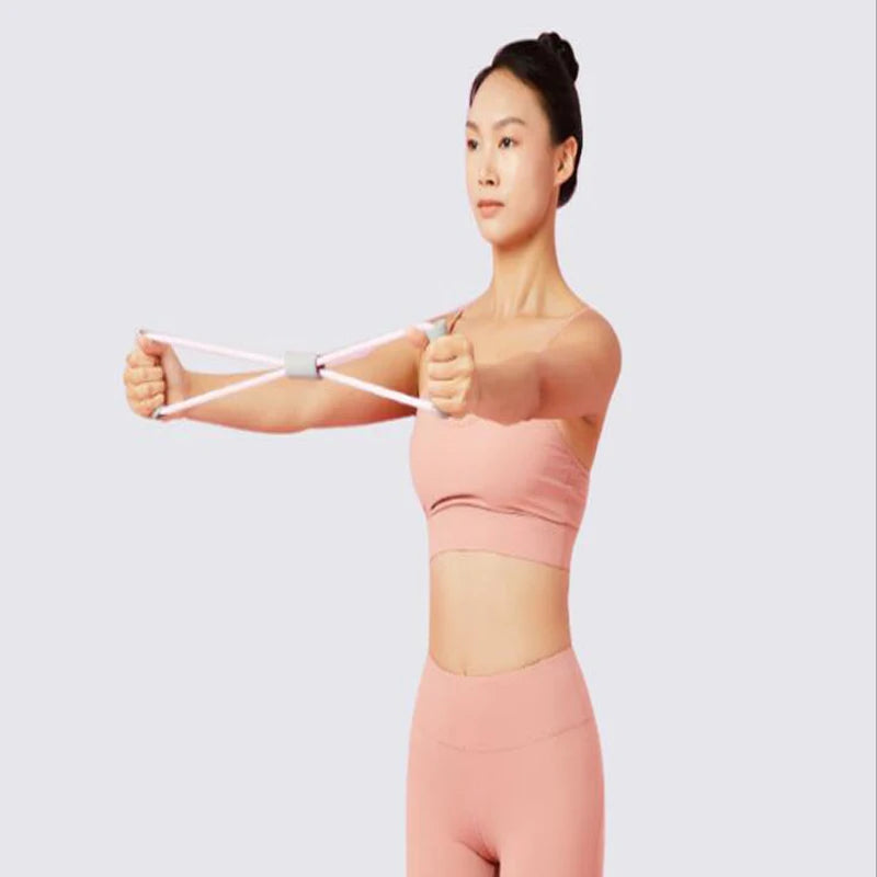 2pcs Fitness Resistance Bands Yoga Puller 8 Word Tension Back - GilloServ