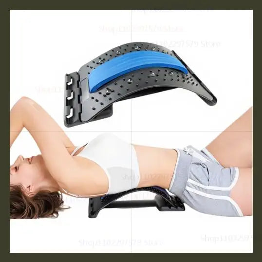 Lumbar Soothing Device Fitness Lumbar Massager Support Relaxation Tool Stretcher for Spine Pain Relief Massageador Equipment - GilloServ