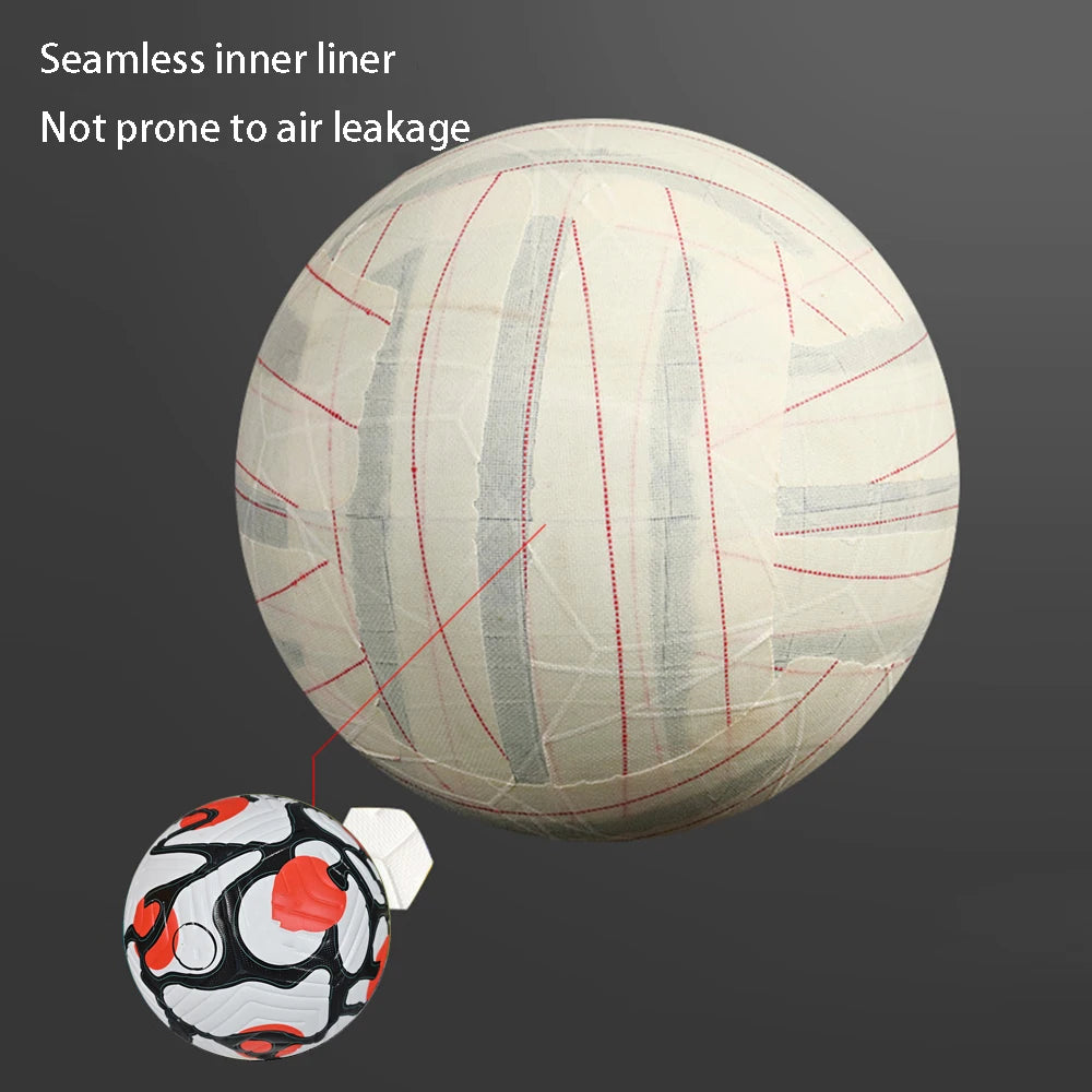 Official Footy Ball Top Quality Seamless Size 5 Soccer Balls - GilloServ