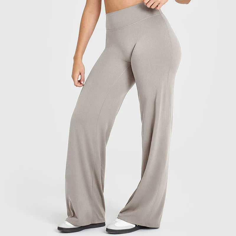 Sports Straight-Leg Pant for Women Mid-Waist Yoga GYM Wear - GilloServ