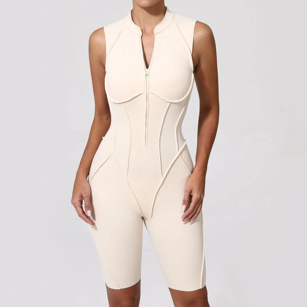 2025 New Women's Jumpsuit Hollow Back Zipper Yoga Suit - GilloServ