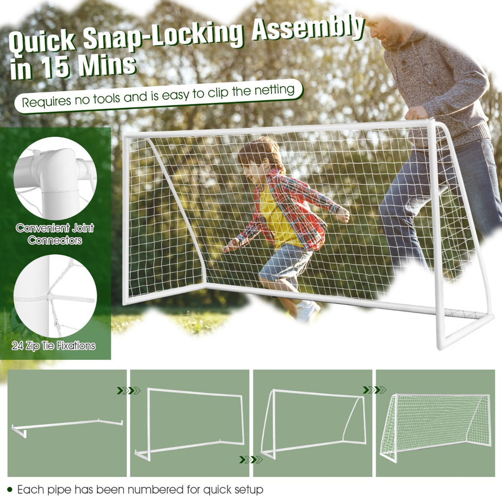 All-Weather Soccer Goal with Strong PVC Frame for Kids - GilloServ