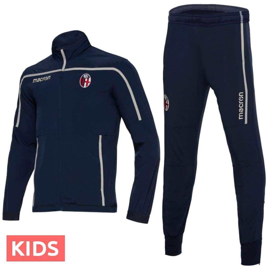 Kids - Bologna FC navy presentation soccer tracksuit - GilloServ