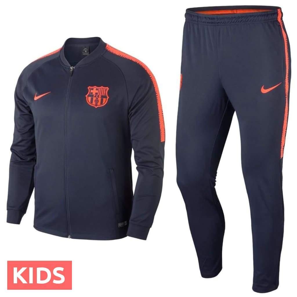Kids - FC Barcelona Training Presentation Soccer Tracksuit 2018 - Nike - GilloServ