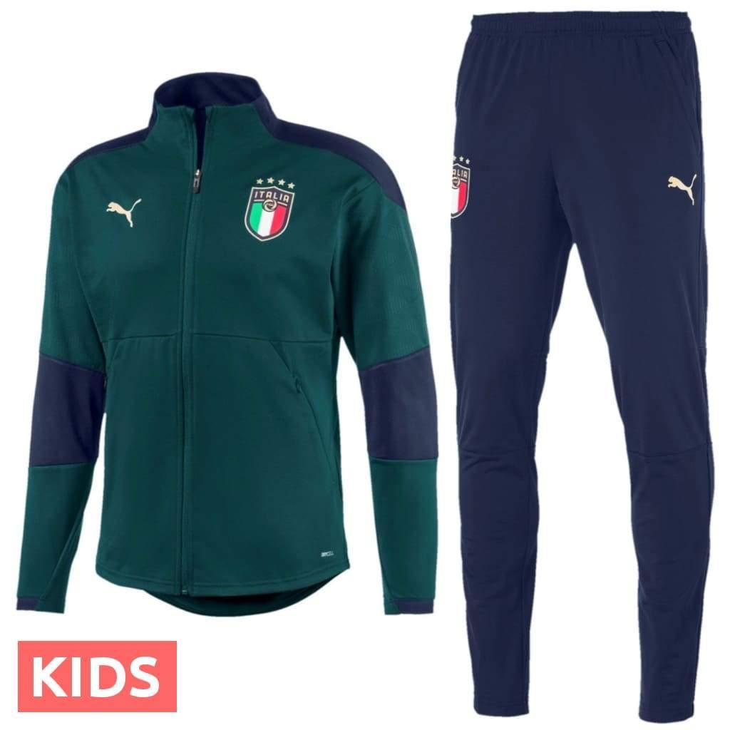 Kids - Italy national team green training Soccer Tracksuit - GilloServ