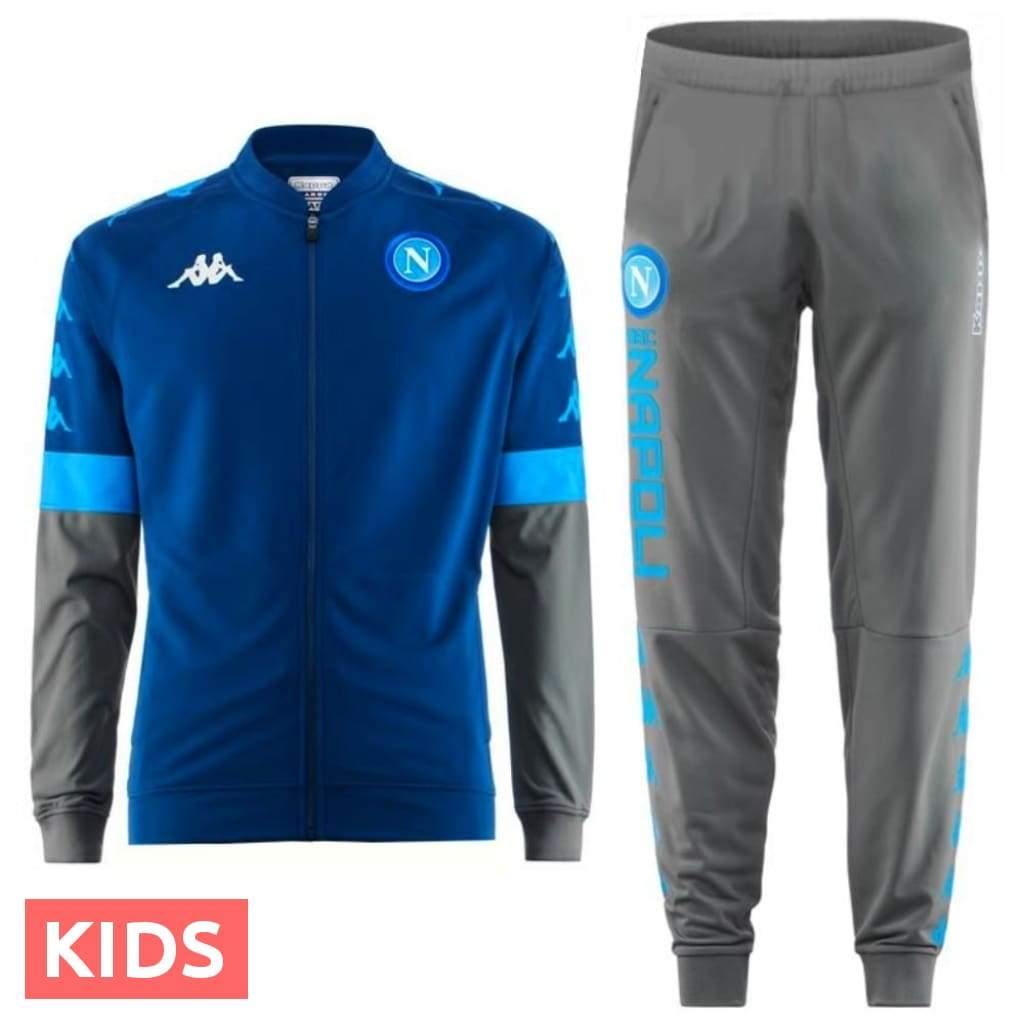 Kids - SSC Napoli UCL presentation soccer Tracksuit - GilloServ