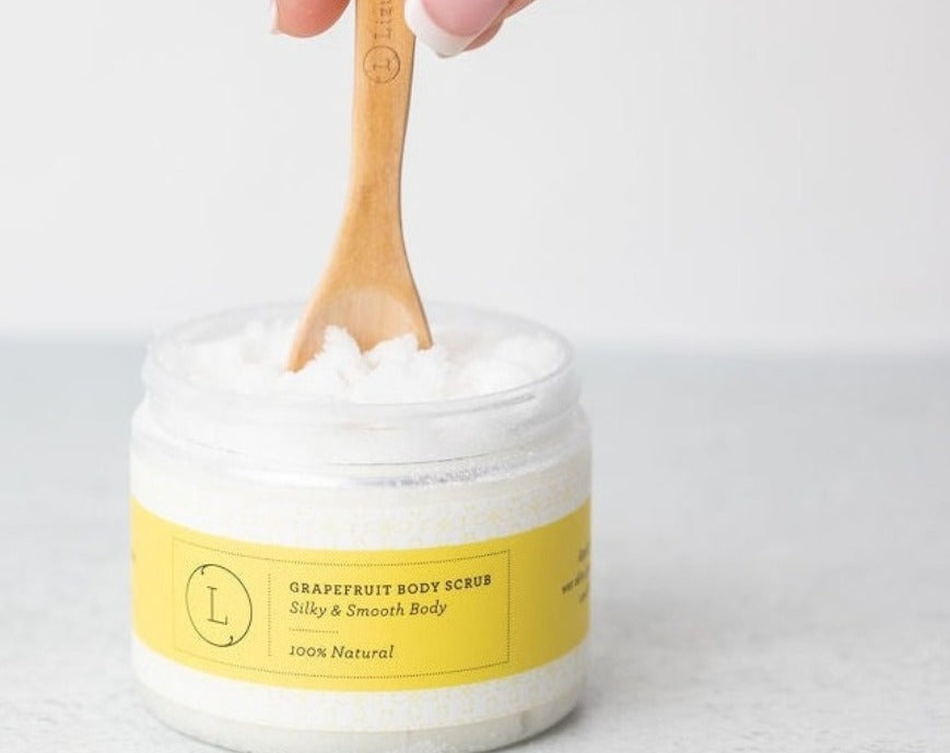 Reviving set with Grapefruit shea butter and Body scrub-4