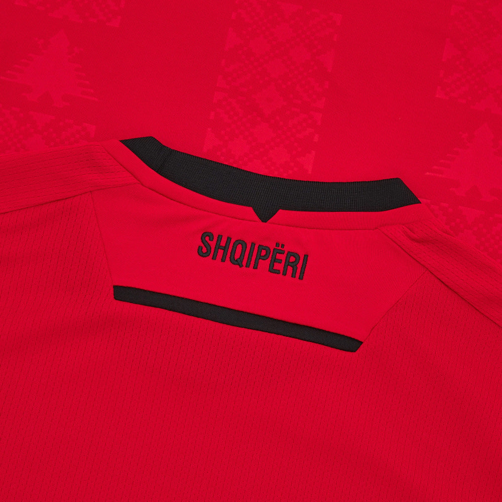 Albania national team Home soccer jersey 2024/25 - Macron-4