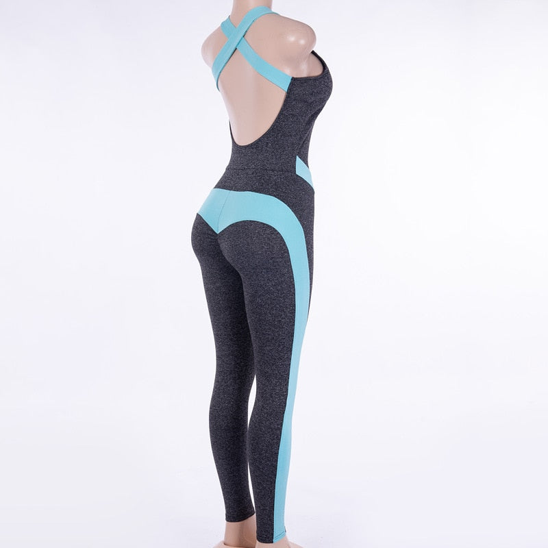 Women Suit Female Yoga One piece Jumpsuits Running Clothes - GilloServ