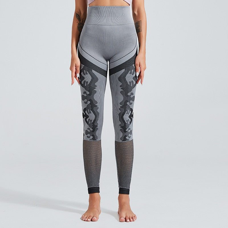 Stretchy Sport Fitness Leggings Women High Waist Seamless Yoga Pants - GilloServ