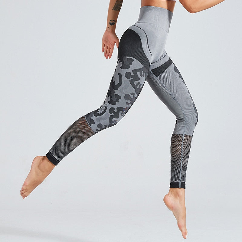 Stretchy Sport Fitness Leggings Women High Waist Seamless Yoga Pants - GilloServ