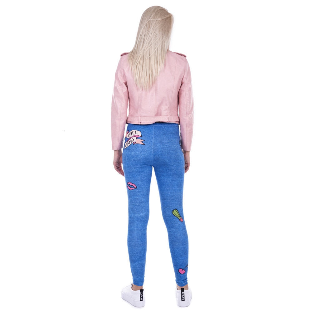 Fashion Legging Female Design Printed - GilloServ