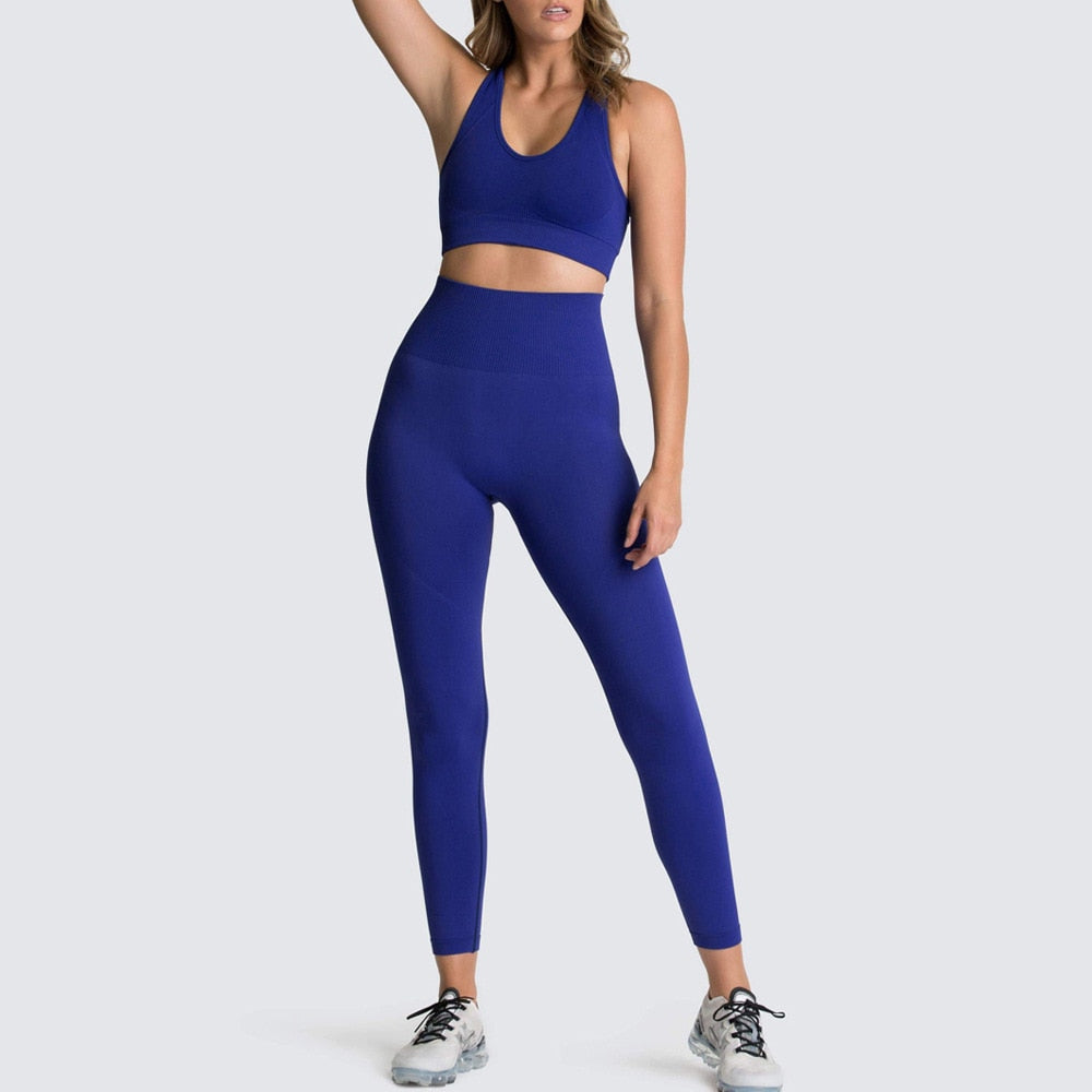 Seamless Gym Set Nylon Sportswear - GilloServ