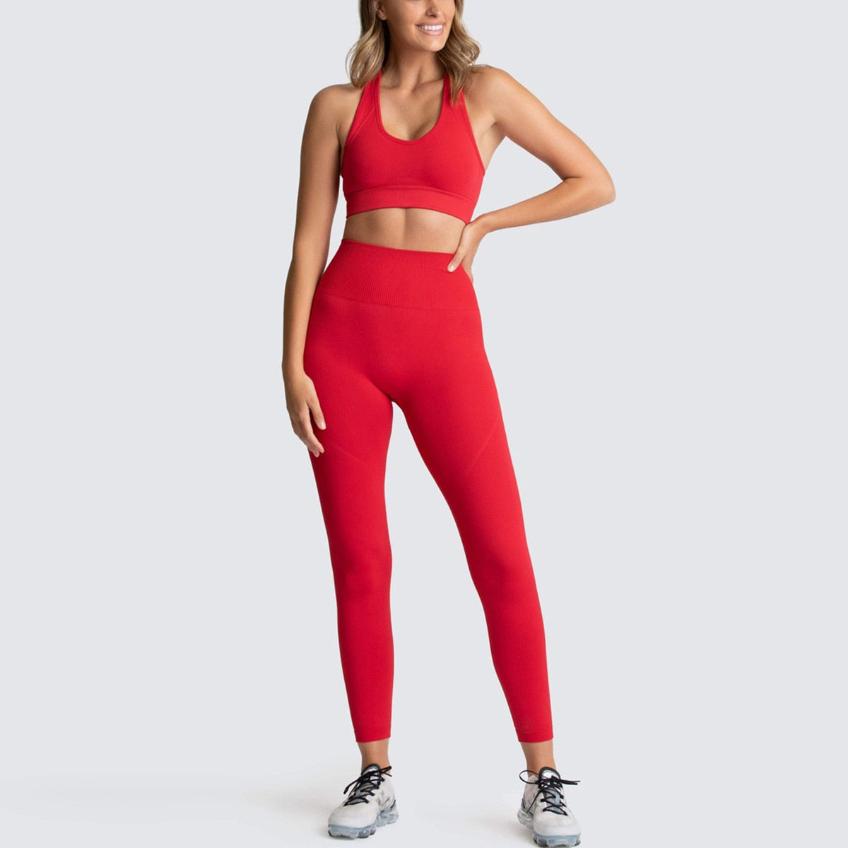 Seamless Gym Set Nylon Sportswear - GilloServ