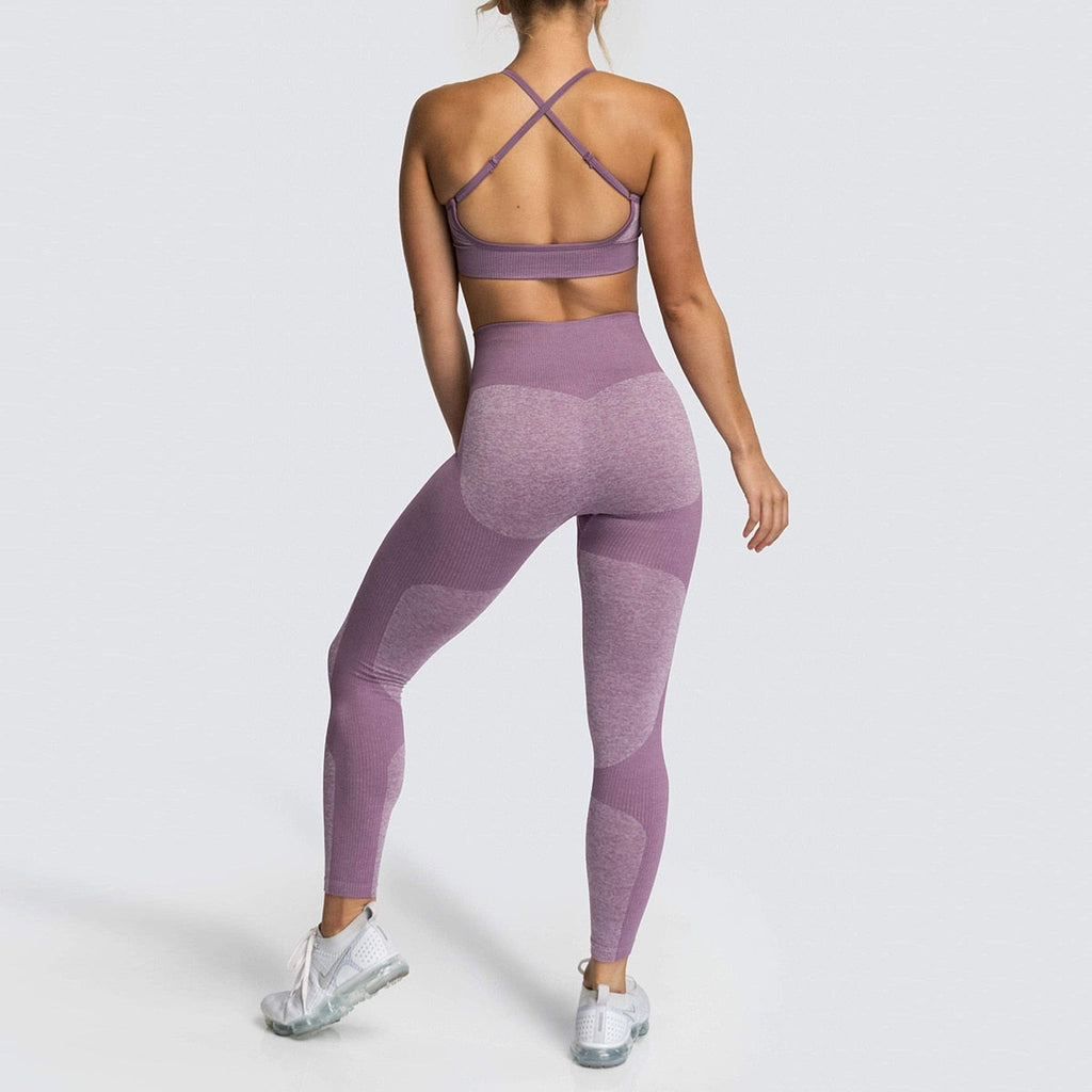 Lycra Seamless Yoga Set Women Fitness - GilloServ