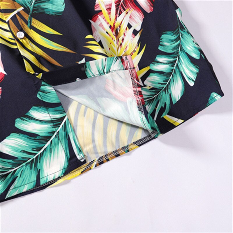 Summer Mens Colorful Hawaiian Shirt Hip Hop Streetwear - GilloServ