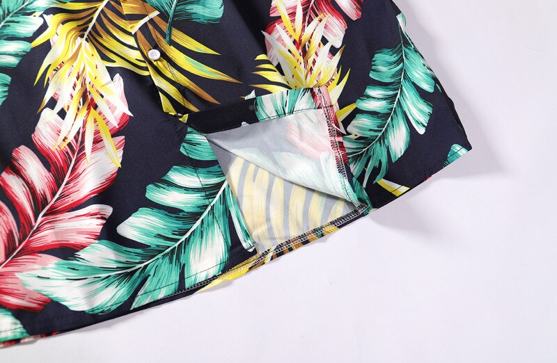 Summer Mens Colorful Hawaiian Shirt Hip Hop Streetwear - GilloServ