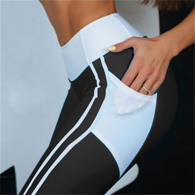 High Waist Fitness Legging Women Heart Shaped Fashion - GilloServ