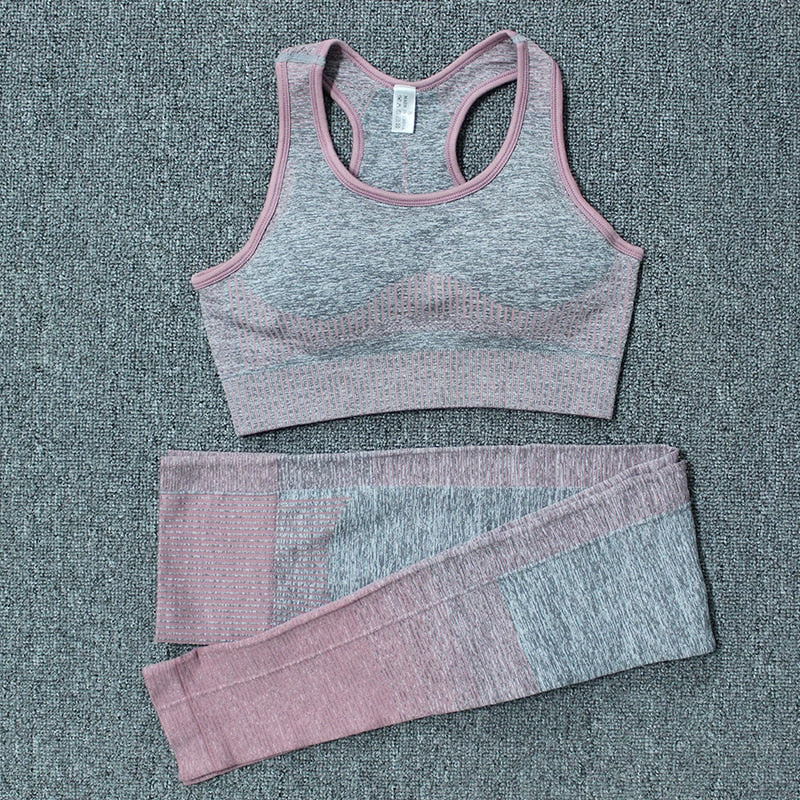 Yoga set Women Gym Clothes Seamless Fitness Sportswear - GilloServ