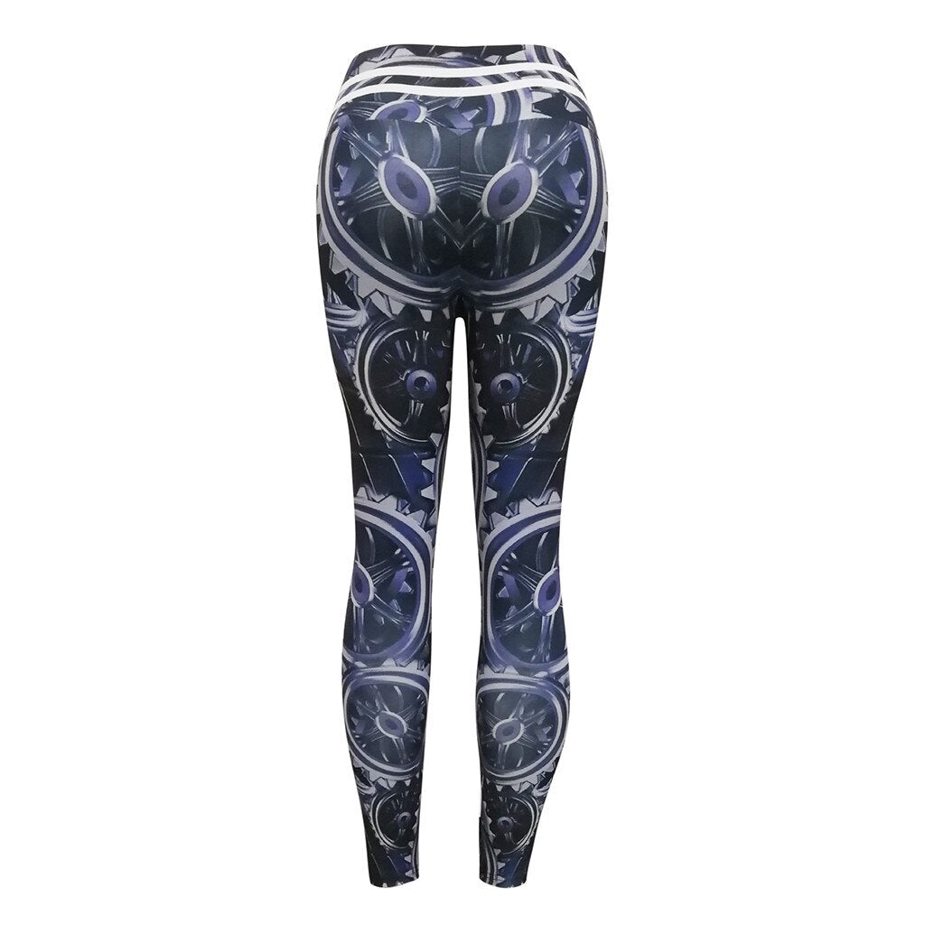 Leggings sport women fitness Print High Waist Leggings Fitness Sports Running Yoga Athletic Pants sport leggings - GilloServ
